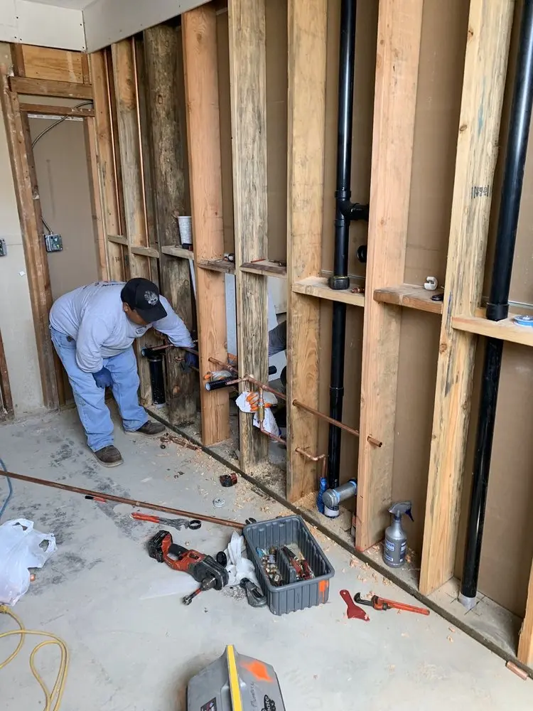 Commercial rough-in plumbing for Water Heater Replacement in Berrydale